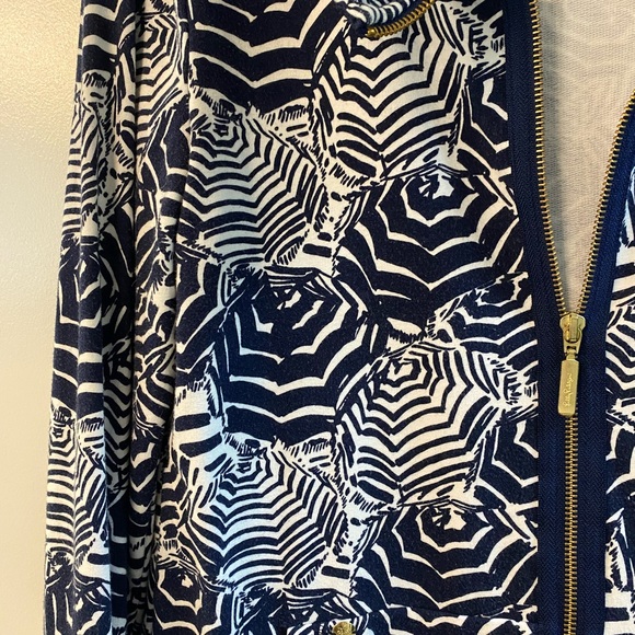 Lilly Pulitzer full zip sweater in Oh Cabana Boy pattern - Picture 4 of 7